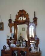 Antique beautiful mirror console made in Cyprus
